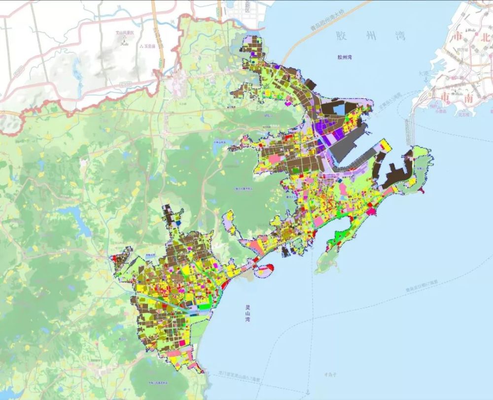 答:崂山区建成区划定:金家岭街道全域及中韩街道全域(未进行旧村改造