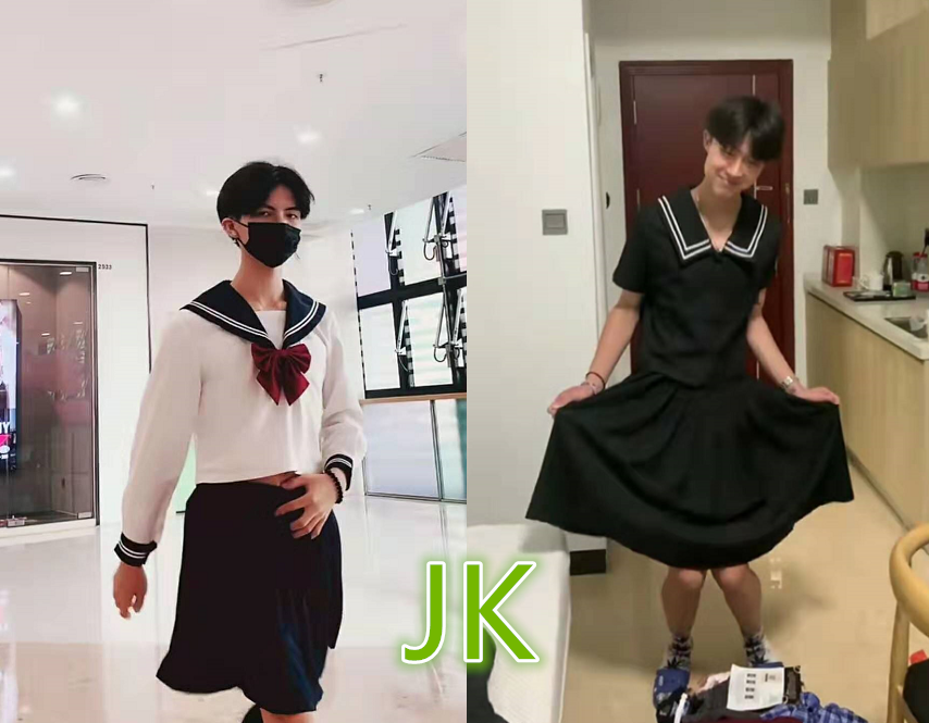 男生穿女装也有等级?jk制服还好,汉服也接受,看到旗袍:真豁得出去