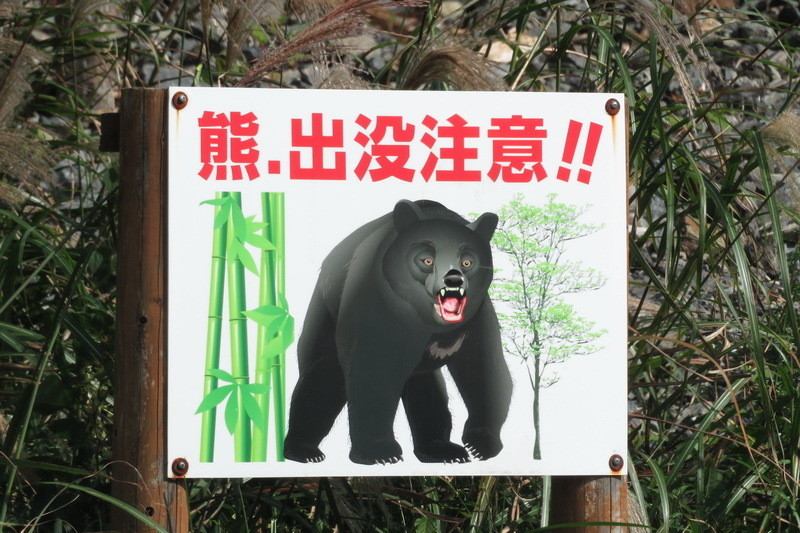 日本的"熊出没"看板