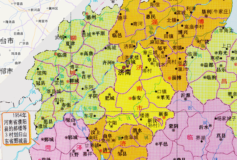 山东与河北的区划调整,山东省2个县,为何划入了河北省