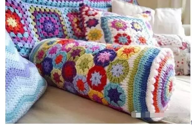 充满创意的手工编织抱枕和靠垫,好温暖