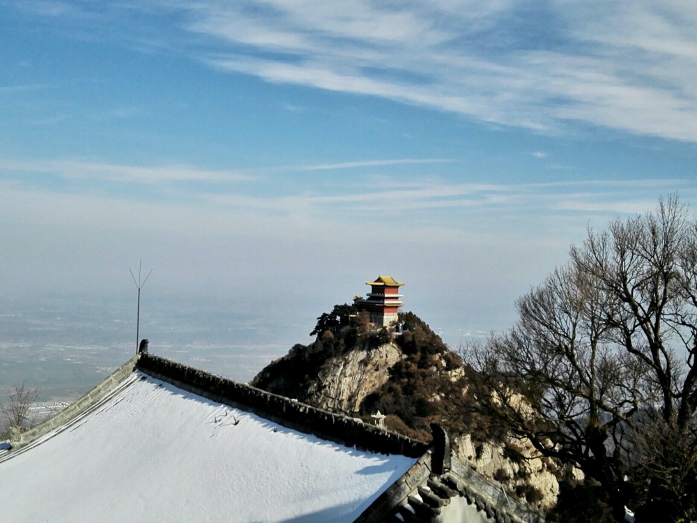 终南山南五台山顶风景