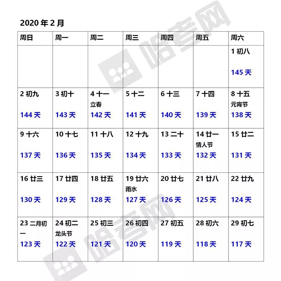 哈尔滨1月至6月中考倒计时日历表!不要错过这些中考"大事件"