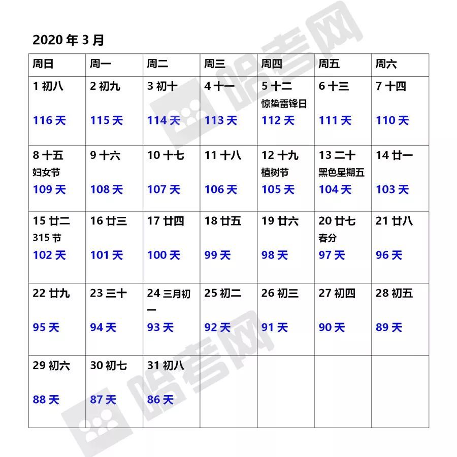 哈尔滨1月至6月中考倒计时日历表!不要错过这些中考"大事件"