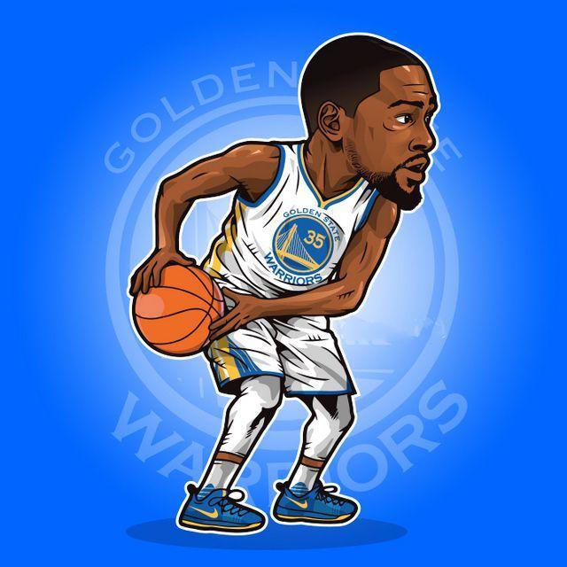 凯文-杜兰特(kevin durant)的漫画图.