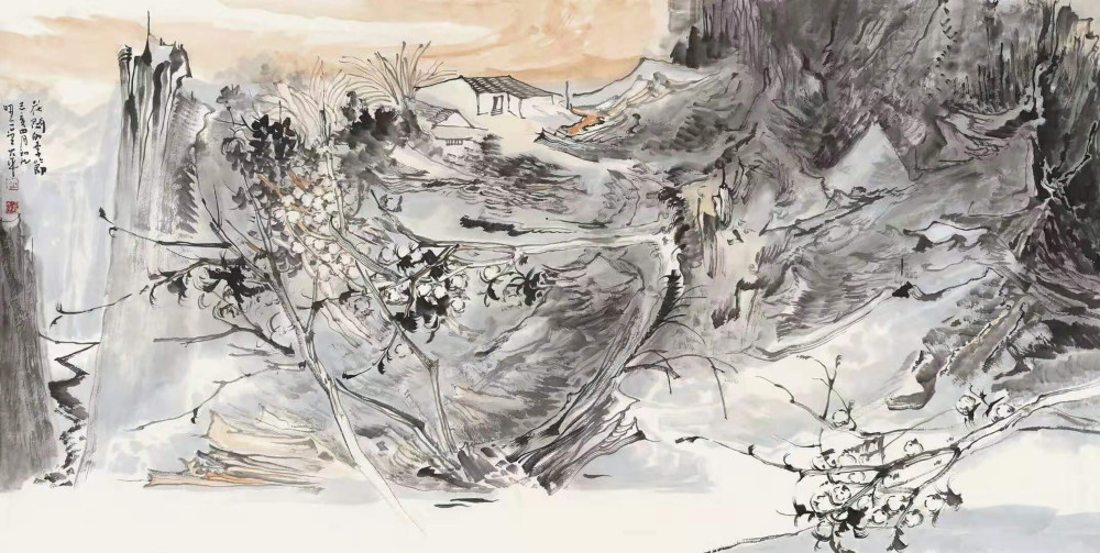 肖大平山水画作品