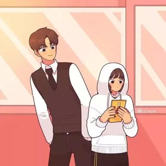 一大波甜甜甜的情侣头像,网恋吗?