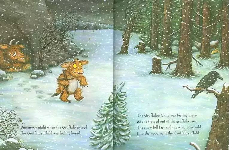 one snowy night when the gruffalo snored