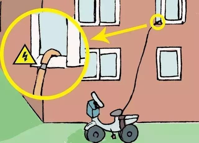 电动车"飞线"充电存隐患