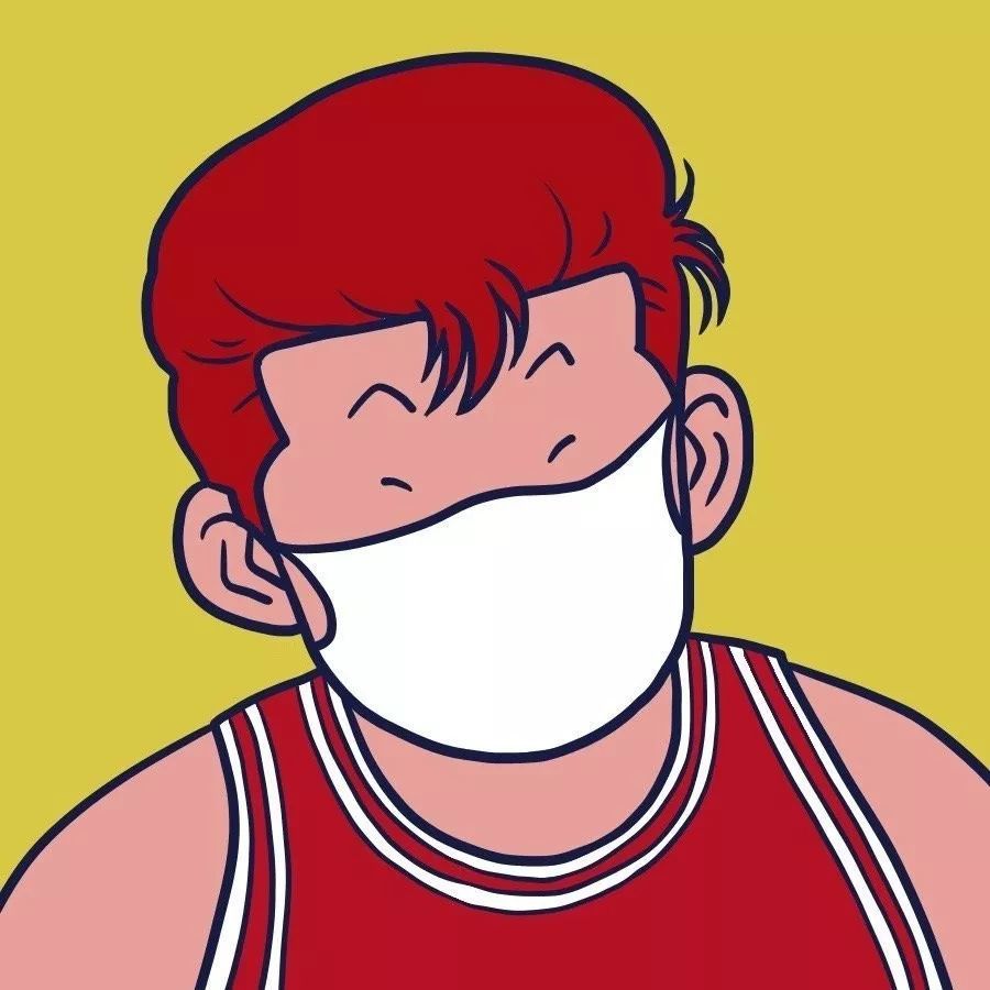 口罩情侣头像