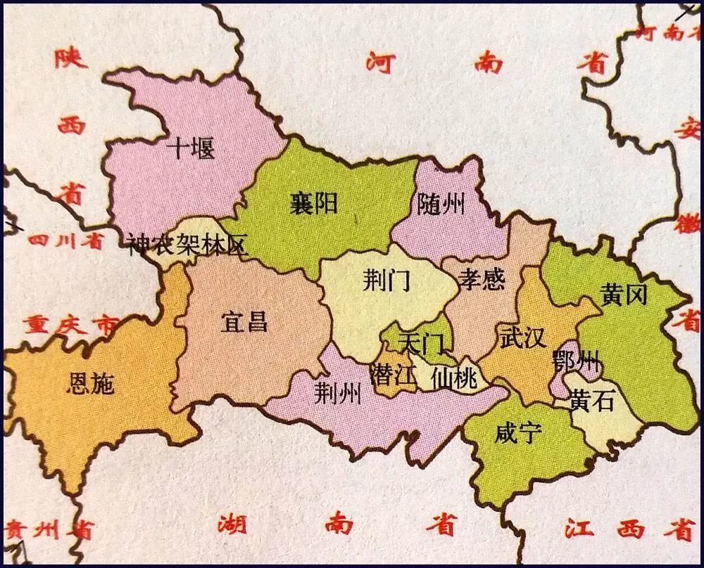 武汉周边地区地图