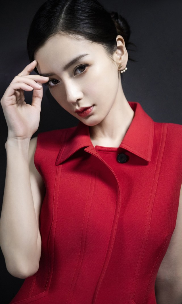 angelababy杨颖 红裙造型美图