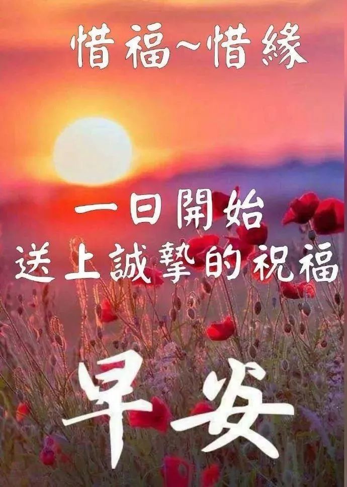 问候早上好祝福语图片带字动态表情,清晨祝福语暖心