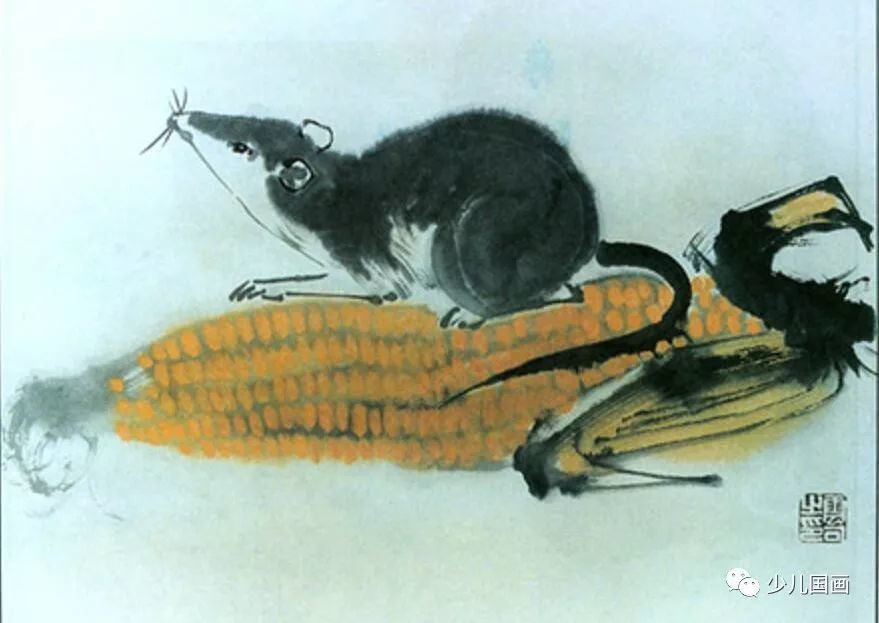 写意动物画技法:老鼠