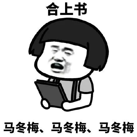 搞笑复习时的我:马什么梅表情包,翻开书马冬