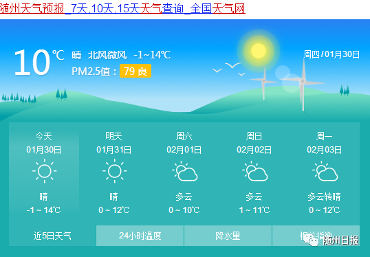 随州天气预报15天查询 迎奥天气网