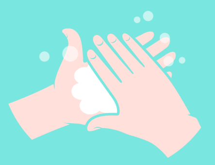 please follow 7-step procedure to wash your hands carefully.