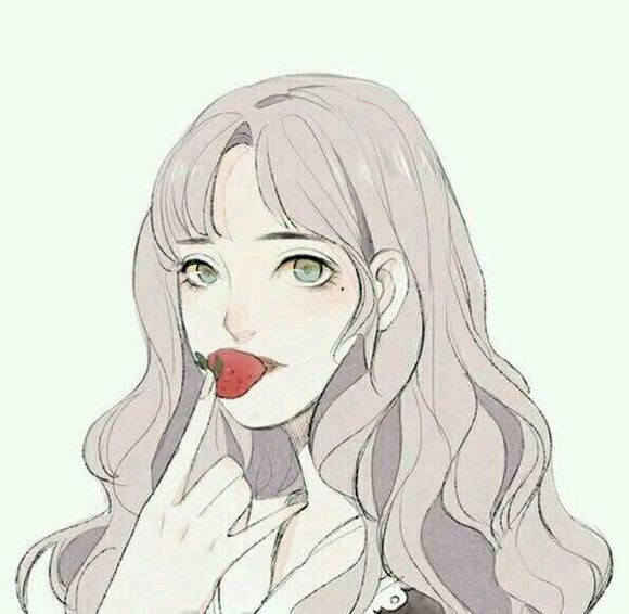 女生动漫头像,因为自己淋过雨,所以总想替别人撑伞