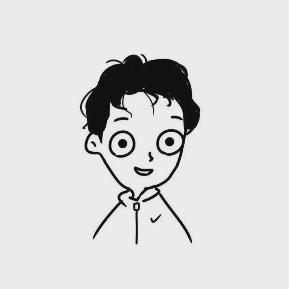 简约动漫头像:比空白多一点