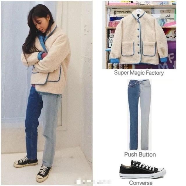 factory 裤子来自:push button 鞋子来自:converse 开衫来自:amiri