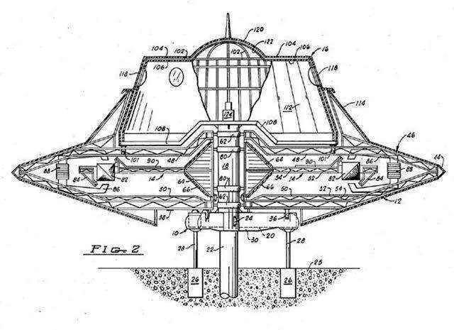 特斯拉设计的反重力飞碟装置
