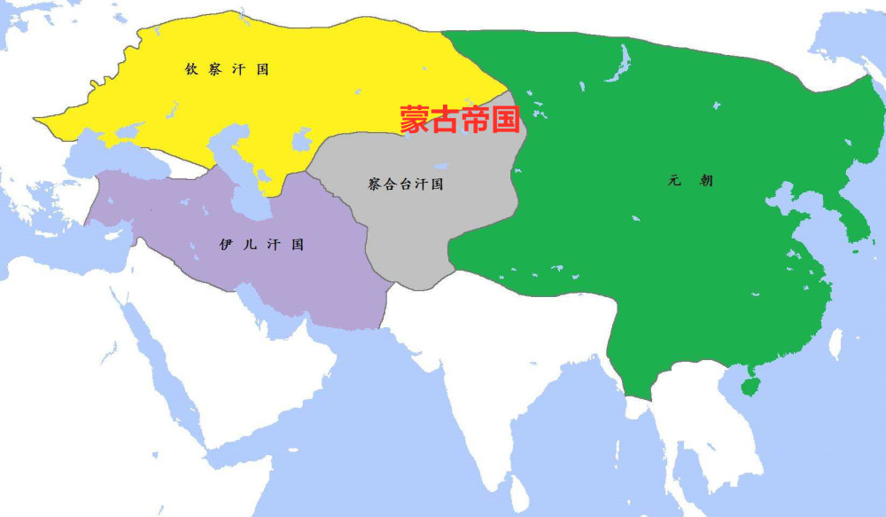 蒙古帝国全盛时期疆域