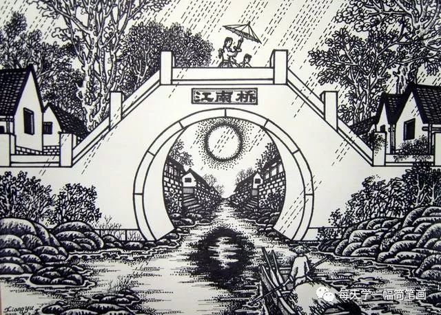 每天学一幅简笔画--线描范画学习素材