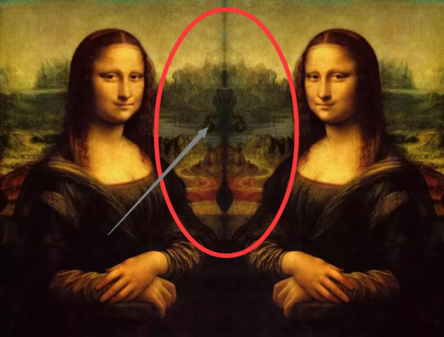 根据这一"镜像"视角,专家们在达芬奇的其它画作中,竟也发现了类似外星