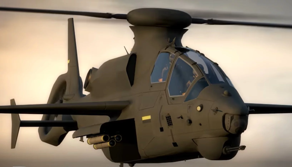 展示了贝尔360"不屈"直升机的网络和空中发射效果(ale)能力