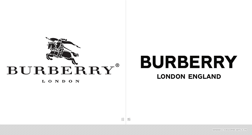 视觉设计百年奢侈品牌burberry更换logo推出全新品牌印花