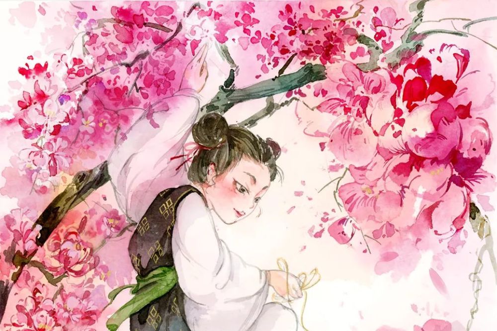 古风故事 三朵桃胭脂