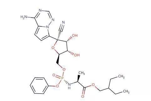 瑞德西韦的结构式 随着新冠病毒在武汉的爆发,新冠肺炎特效药的探寻