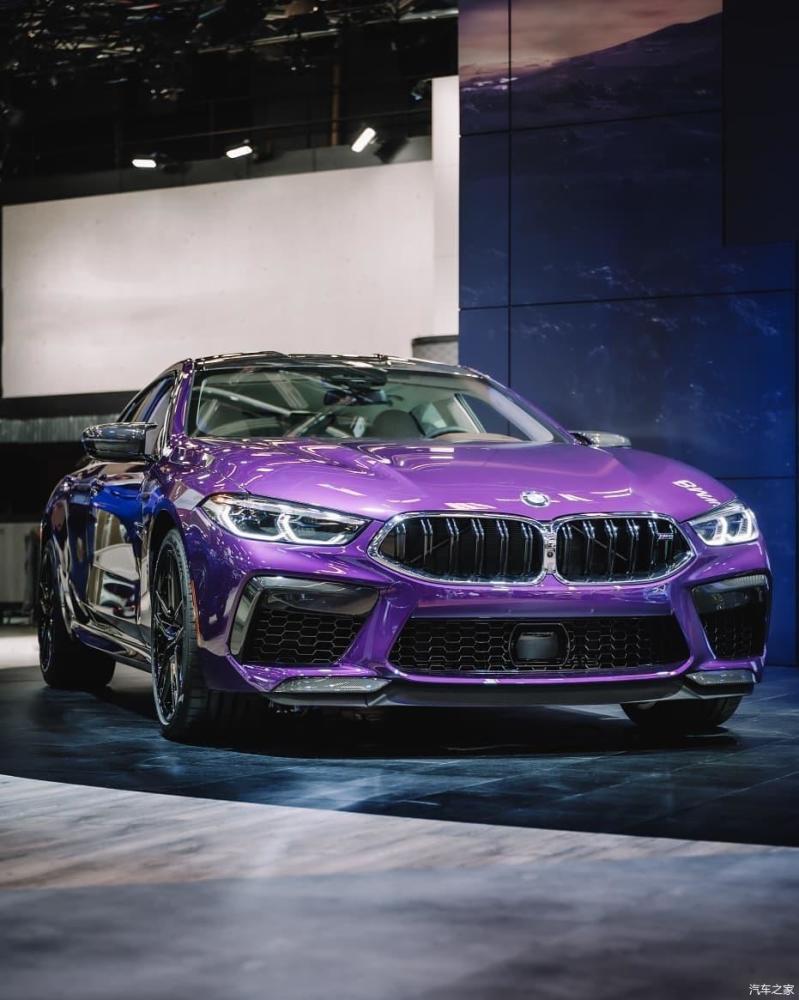 极为少见的定制"暮光紫"宝马m8 gran coupe!