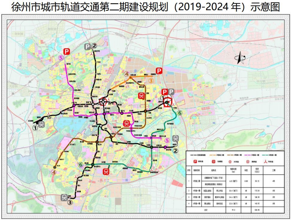 国家刚批徐州地铁第二轮规划,有没有到萧县的!附高清规划图