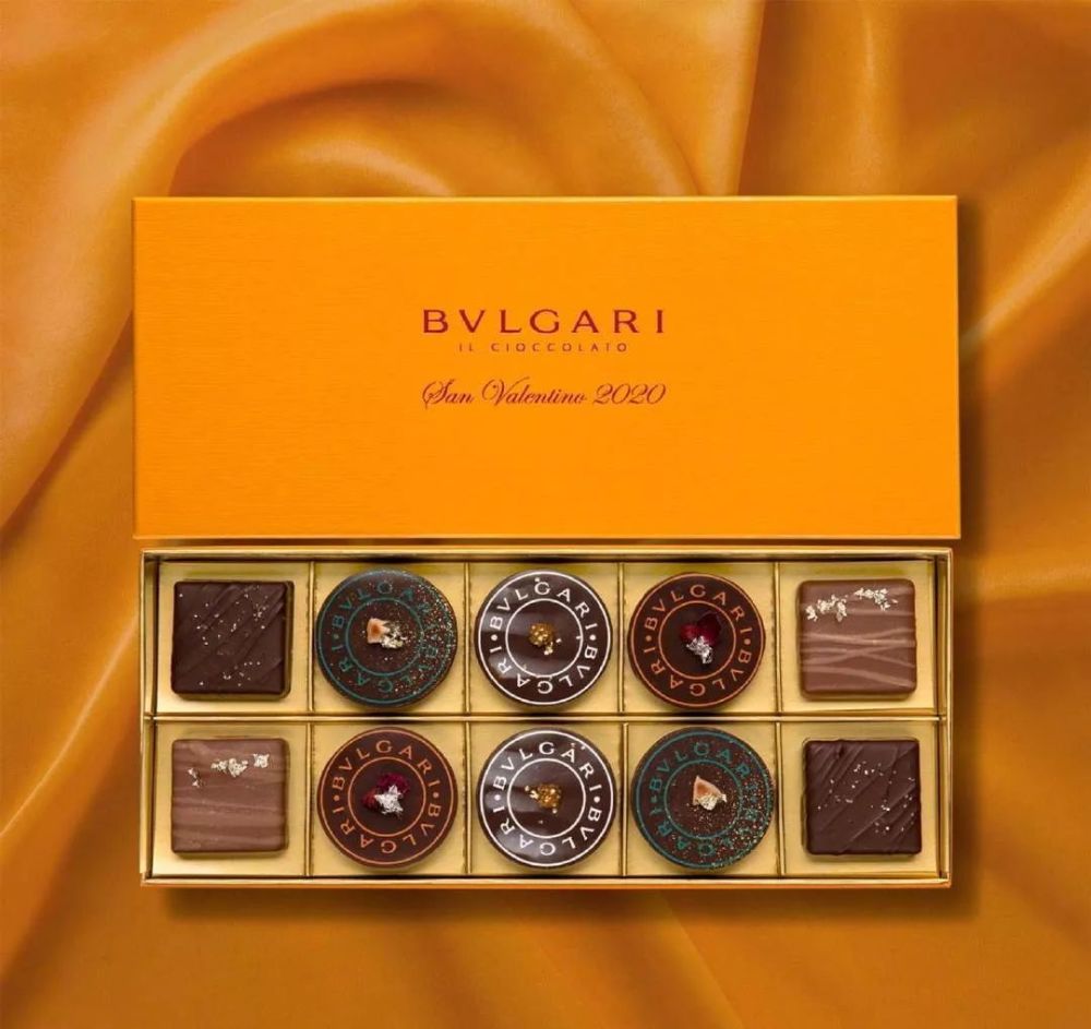 宝格丽旗下的纯手工巧克力店bvlgari il cioccolato也同步推出了情人