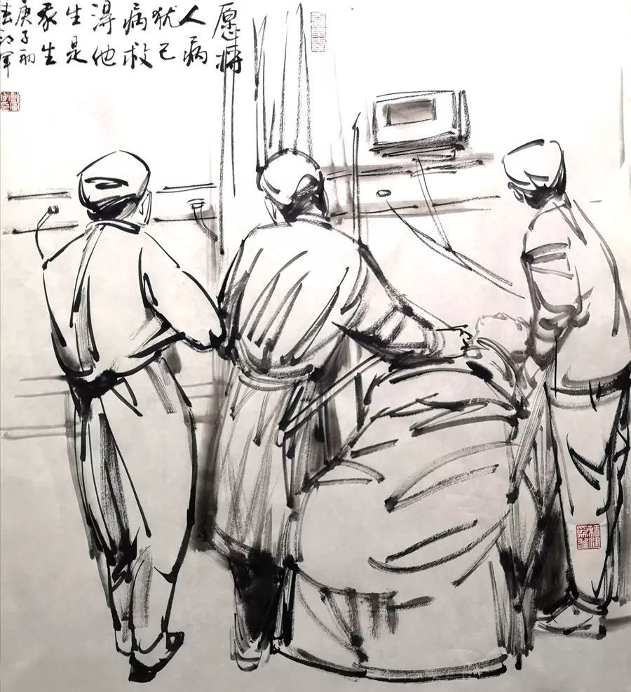 的画笔,创作一批精品力作,记录这些新时代最可爱的人,致敬最美逆行者