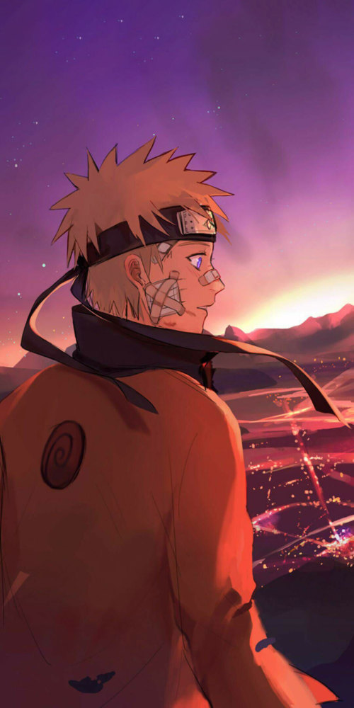 动漫壁纸:火影忍者鸣佐情侣手机壁纸,说这俩是情侣没