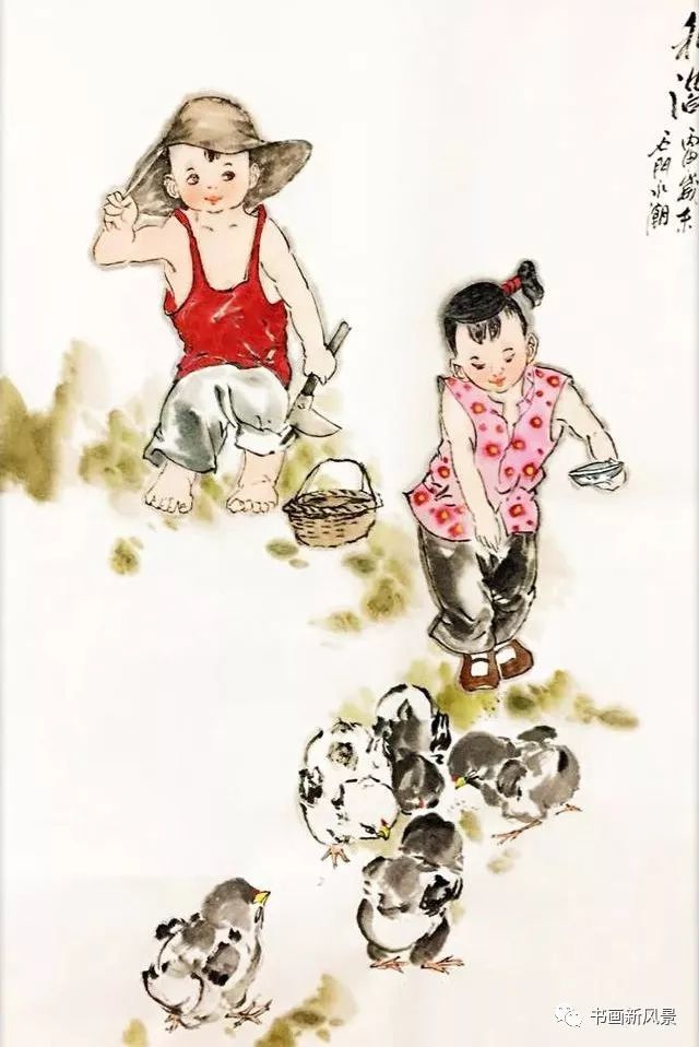 王永潮这组儿童画,真好看!