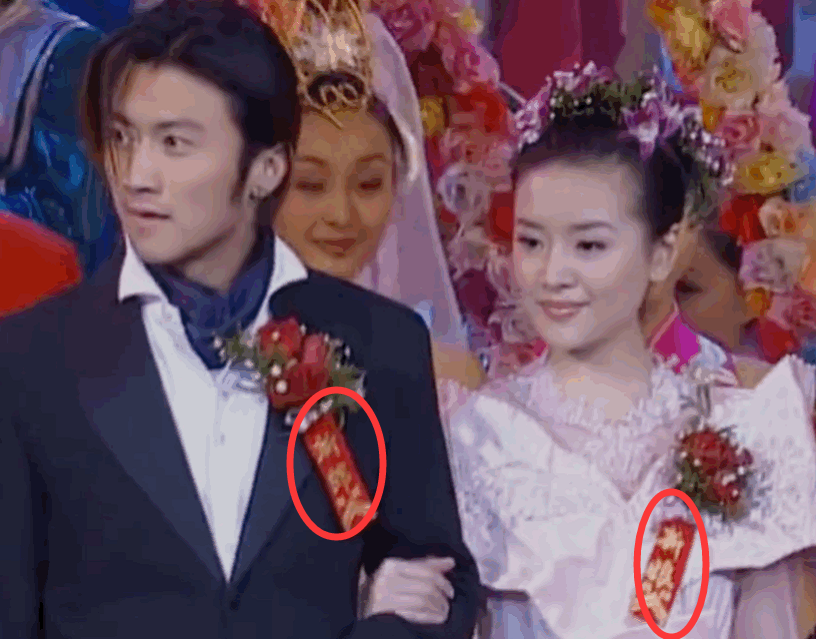 20岁董洁和谢霆锋同台演唱,当看清衣服上的"胸花",不敢相信