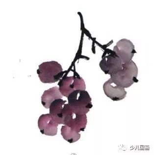 【国画教程】怎样画葡萄