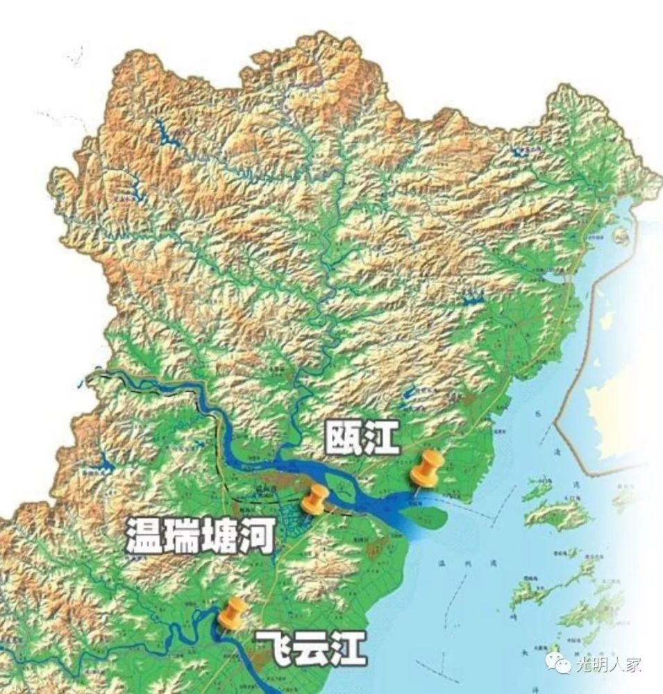 你知道温州老家的河道都在哪里吗这个水系图你值得收藏