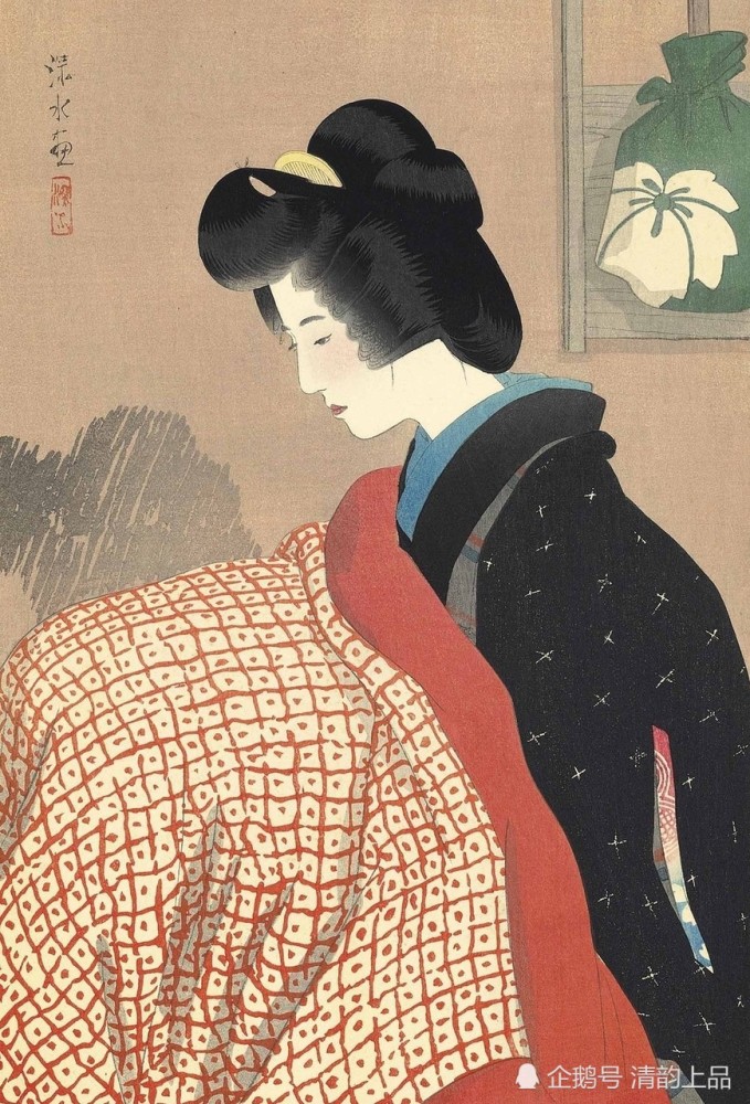 日本现代绘画大师,伊东深水绘画作品欣赏