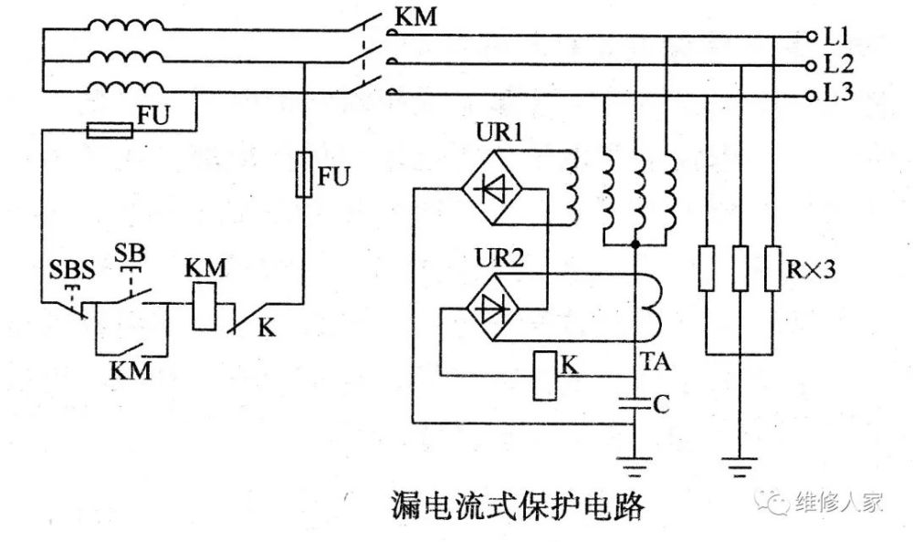 电路中的短路保护,过载保护,零压保护的区分及特点