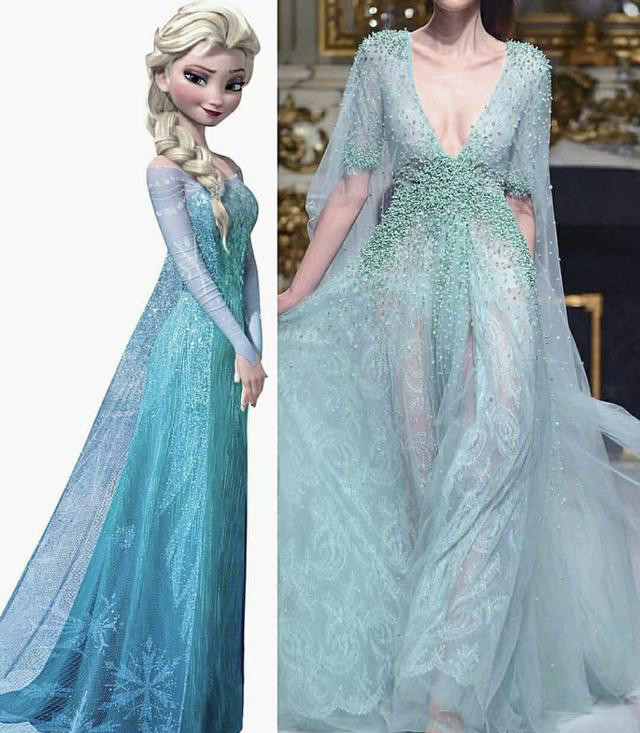 冰雪奇缘艾莎女王:哪件高定礼服最美?paolo sebastian