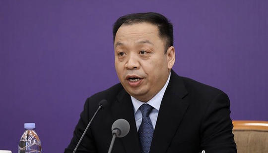 国家卫健委新闻发言人,宣传司副司长米锋  图片来源:中国网