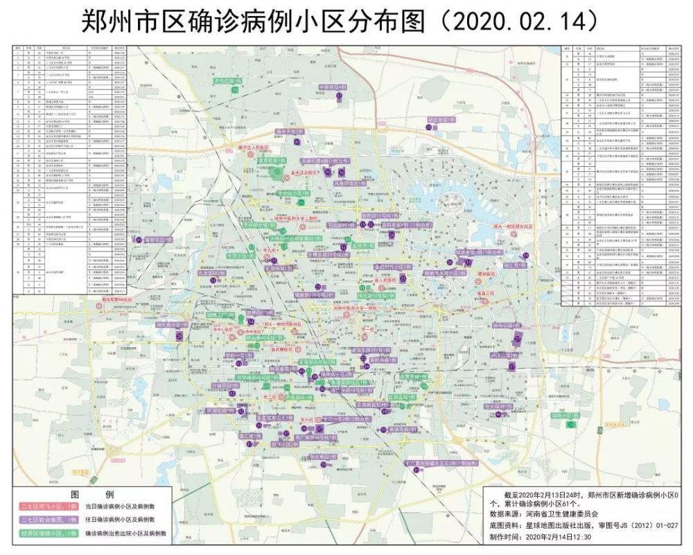 截至2月13日24时,郑州市新增确诊病例1例,金水区1例;其中,市区无新增