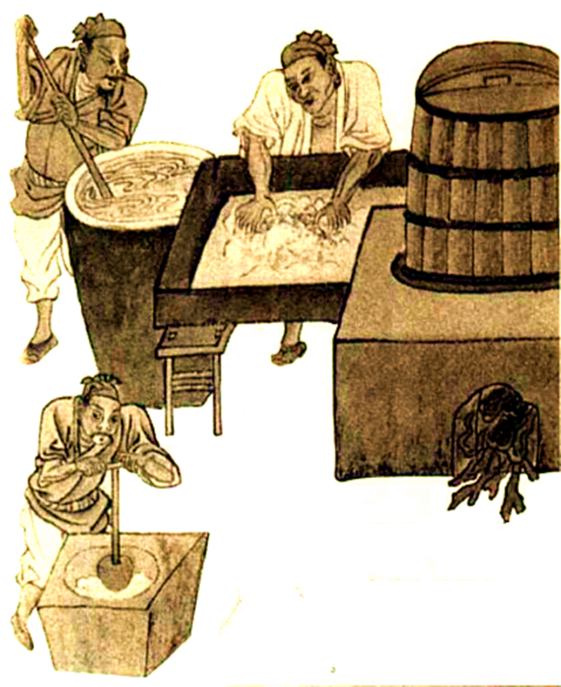 古代窑厂烧制瓷器