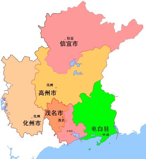 茂名地图