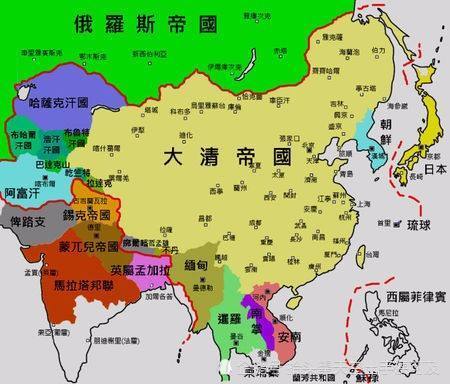 清朝全盛时期版图