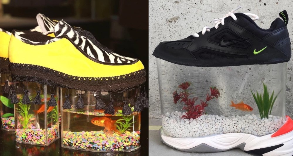鞋子可以多奇葩鱼缸鞋寿司鞋创意看见玻璃鞋一切为了美